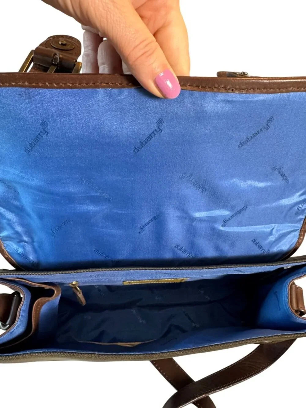 Dubarry Of Ireland Clones Olive Leather Shoulder Bag